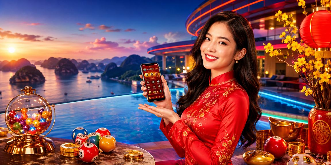 Phụ nữ mặc áo dài tại Hạ Long tham gia xổ số và trò chơi trực tuyến