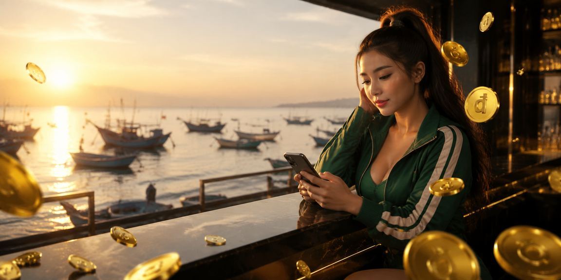 Bãi biển Mũi Né nơi du khách thường truy cập nền tảng cá cược trực tuyến trên điện thoại